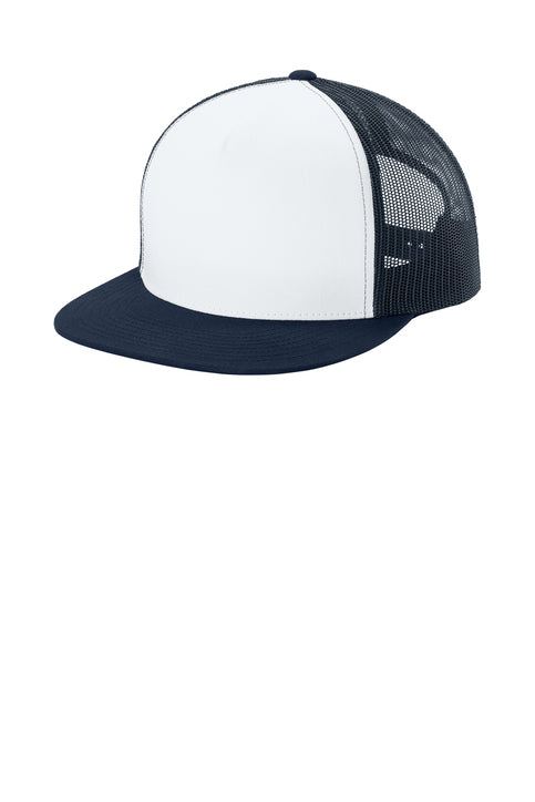Sport-Tek® YP Classics® 5-Panel Classic Trucker Mesh Back Cap