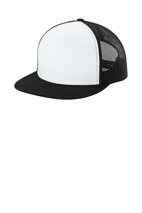 Sport-Tek® YP Classics® 5-Panel Classic Trucker Mesh Back Cap